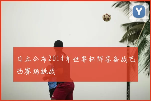 日本公布2014年世界杯阵容备战巴西赛场挑战