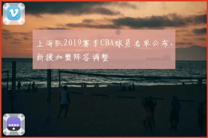 上海队2019赛季CBA球员名单公布，新援加盟阵容调整