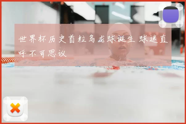 世界杯历史首粒乌龙球诞生 球迷直呼不可思议