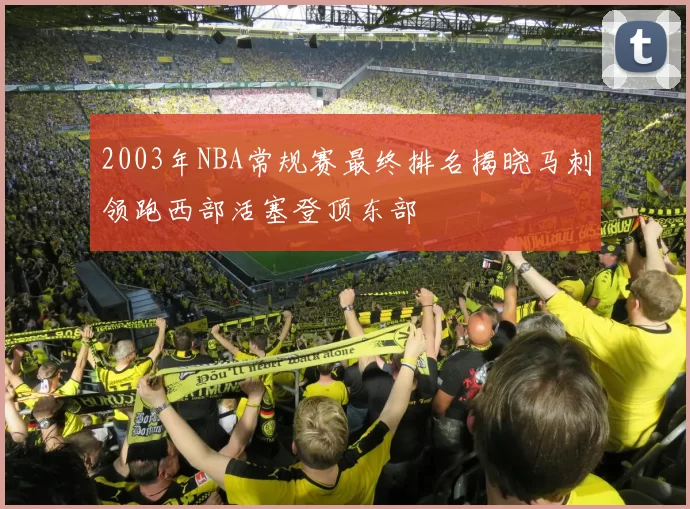 2003年NBA常规赛最终排名揭晓马刺领跑西部活塞登顶东部