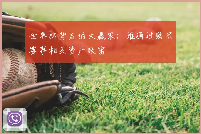 世界杯背后的大赢家:谁通过购买赛事相关资产致富